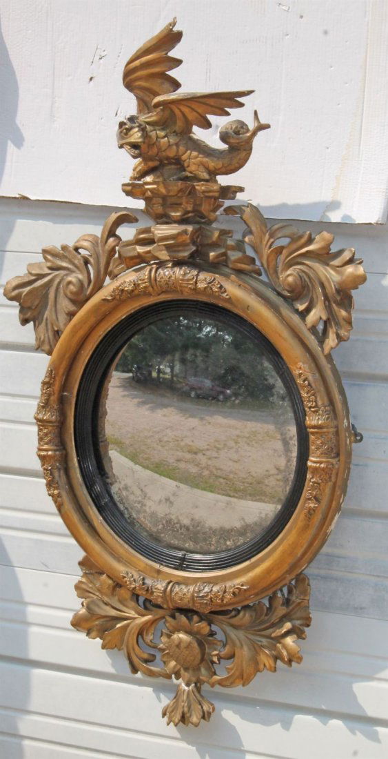 Exceptional period Federal ca 1795-1805 large girandole (1 of 4)