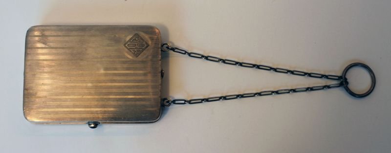antique sterling silver compact w cigarette case, (1 of 4)