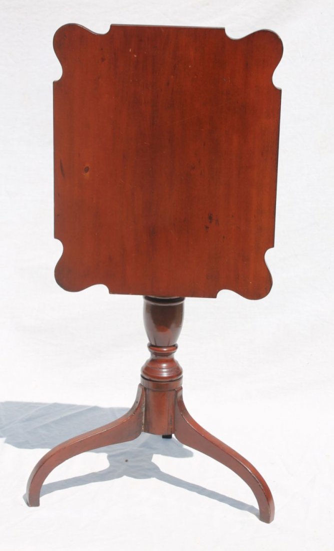 ca 1800 North Shore MA tilt top spider leg candlestand (1 of 3)