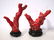 Red Coral branch Chinese Primitive Shoulao figure