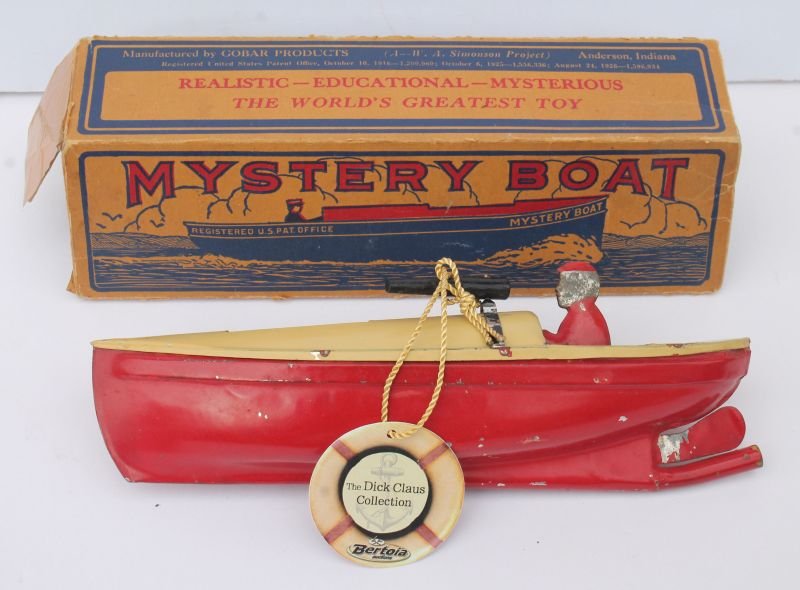 Gobar Products "Putt Putt Mystery Speed Boat" in: Gobar Products "Putt Putt Mystery Speed Boat" in partial orig box - ex Dick Claus collection - 9" long