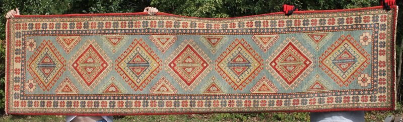 2'7"x10'1" Uzbek Kazak Oriental runner (1 of 1)