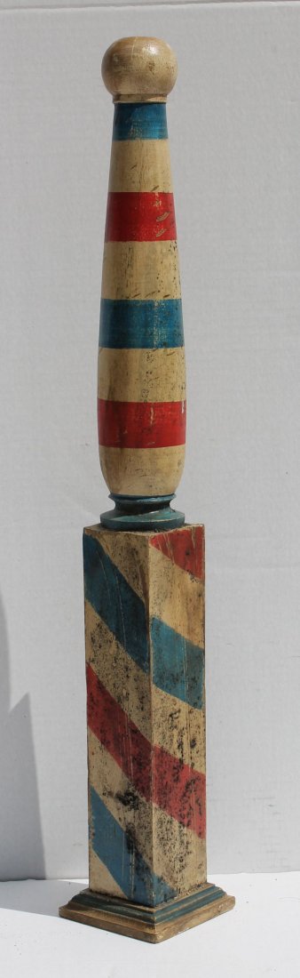 rare ca 1900 American table top barber pole in great (1 of 2)