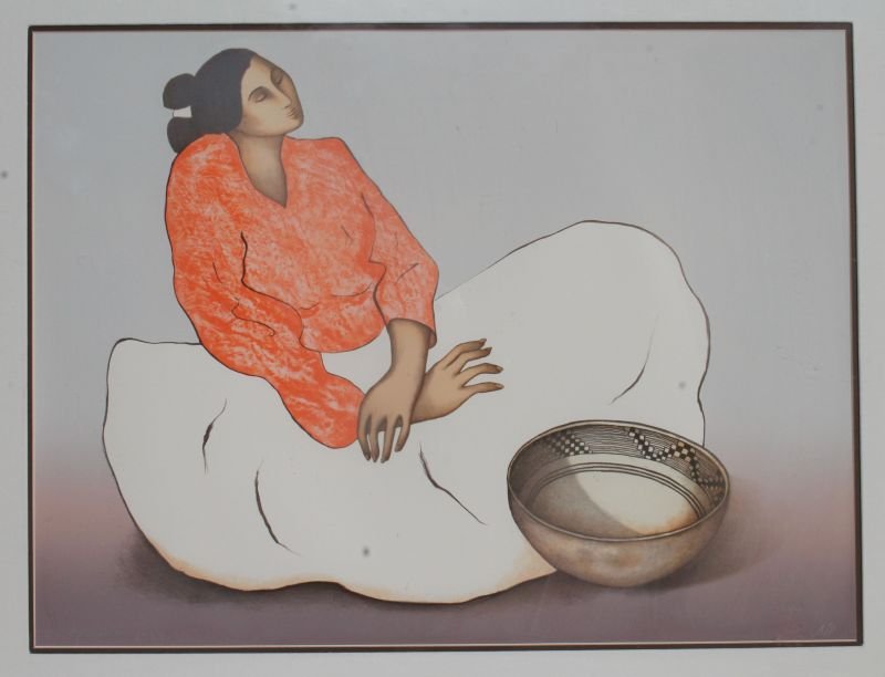 R.C. Gorman (1932-2005)  23"x31" "Mimbres" artist proof (1 of 5)