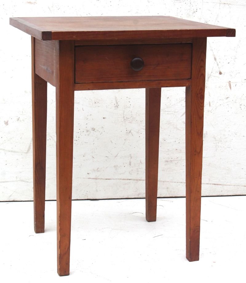 lot of 2 Period Hepplewhite country 1 drawer stands w (1 of 2)