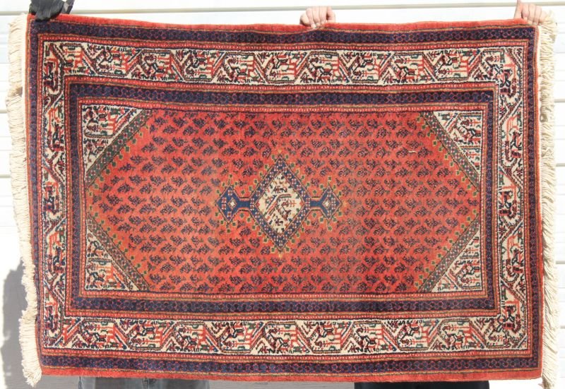 3'7"x5'2" semi-antique Persian Seraband Oriental area (1 of 1)
