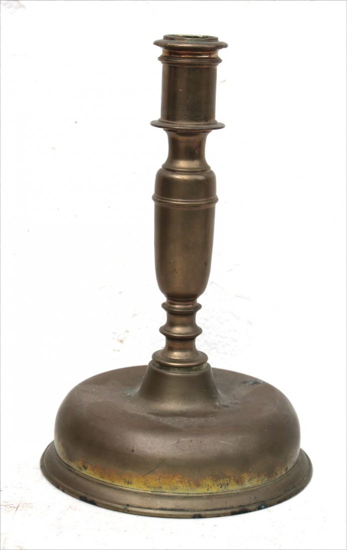 Fine form Wm & Mary ca 1660-1680 cast brass Dutch (1 of 2)