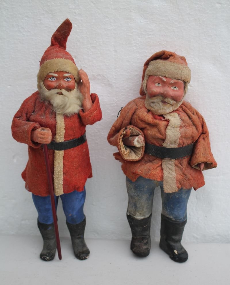 lot of 2 1920's German Santa Claus candy containers (1 of 3)