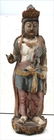 Chinese carved & wood painted Quan Yin - 53" tall