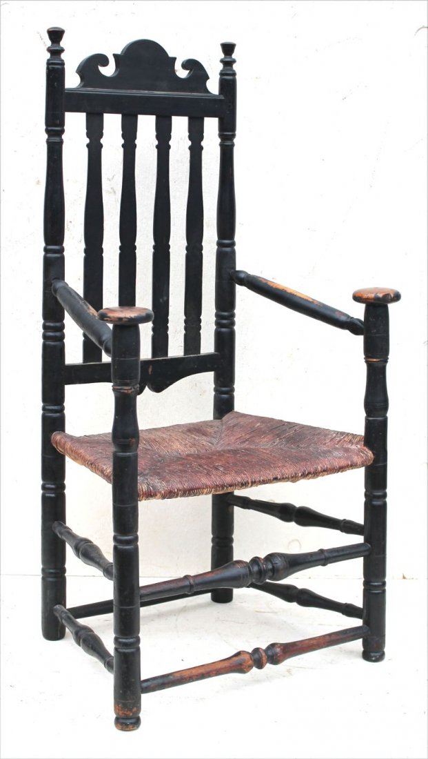 Great early ca 1720 New London County CT maple mushroom (1 of 4)