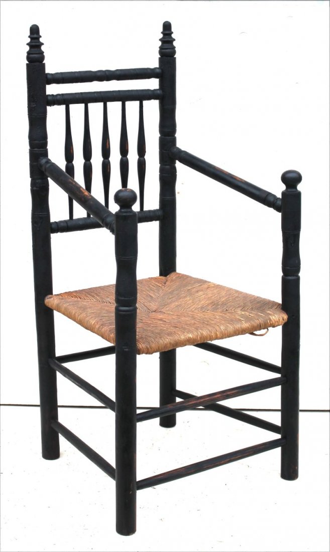 Late Pilgrim C ca 1690-1710 maple & ash armchair w fine (1 of 2)