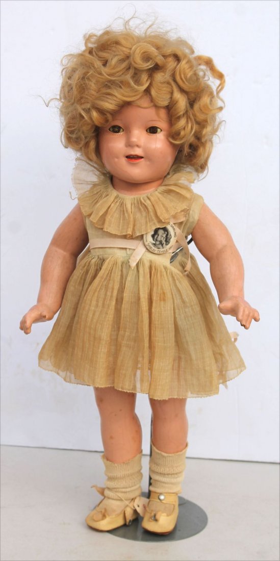 ca 1930's/40's Ideal Shirley Temple composition doll in (1 of 3)