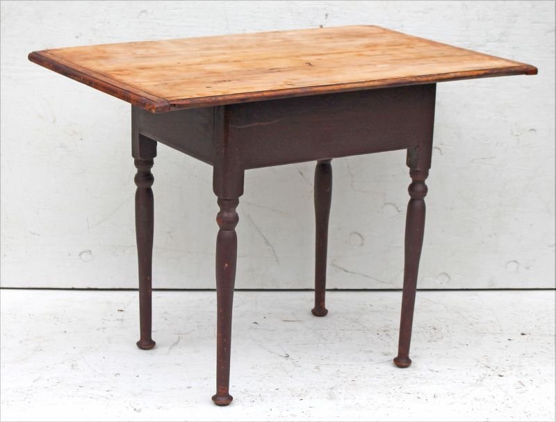 ca 1750 QA period country maple button ft tea table w (1 of 2)
