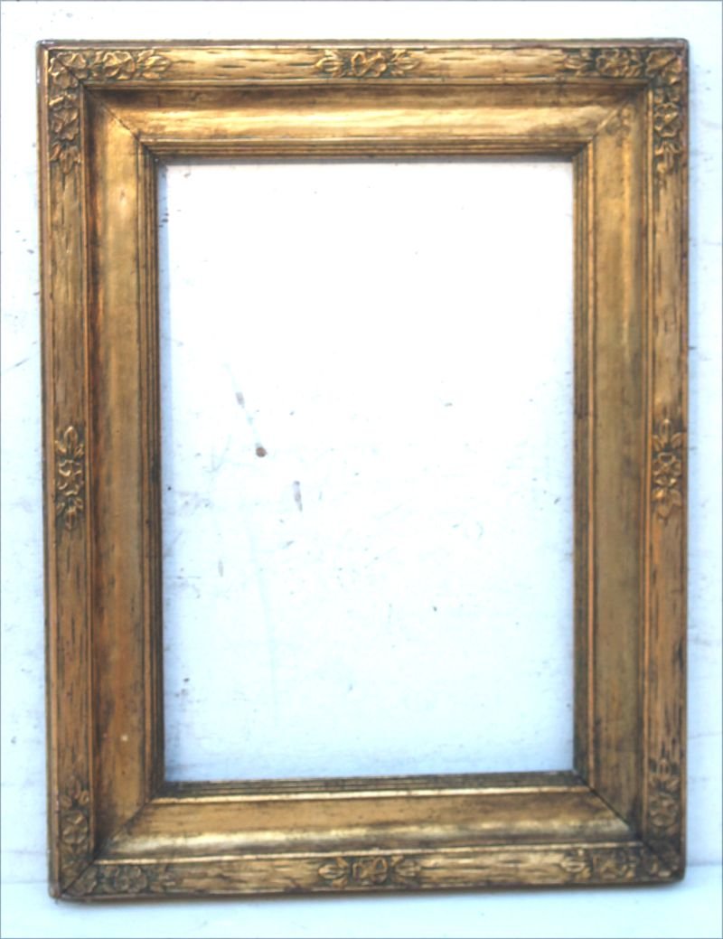 Vintage Arts & Crafts hand carved & gilded picture (1 of 2)