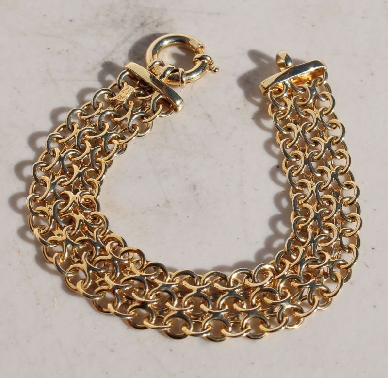 Beautiful 14k Italian gold bracelet (1 of 1)
