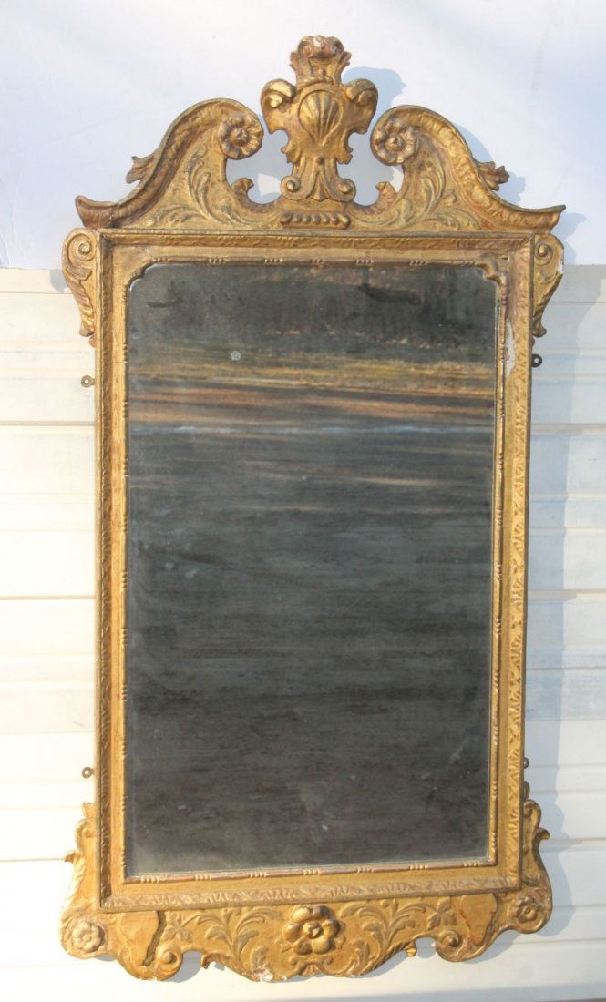 extremely rare & very early ca 1690-1720 English gilded (1 of 2)