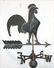 mid 20thC copper rooster weathervane on arrow w