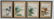 4 Japanese paintings on silk of the Four Seasons in
