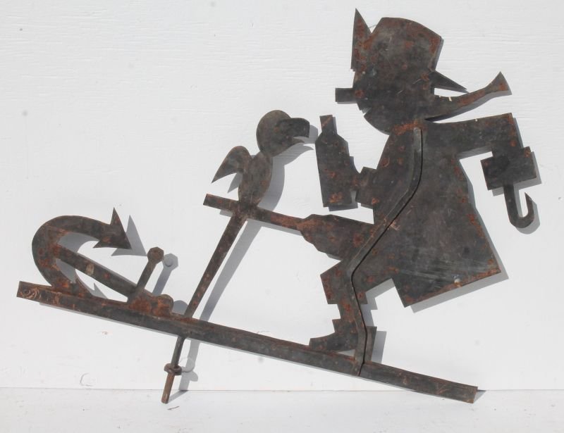 Rare form sheet iron peg leg "Long John Silver" (1 of 2)