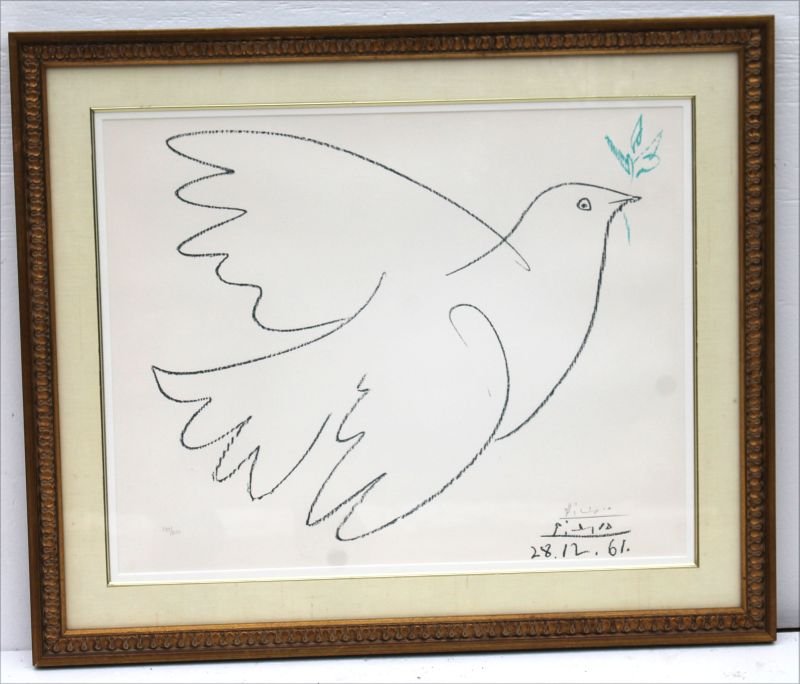Sgnd Pablo Picasso 19"x24" sight size ltd ed litho (1 of 4)