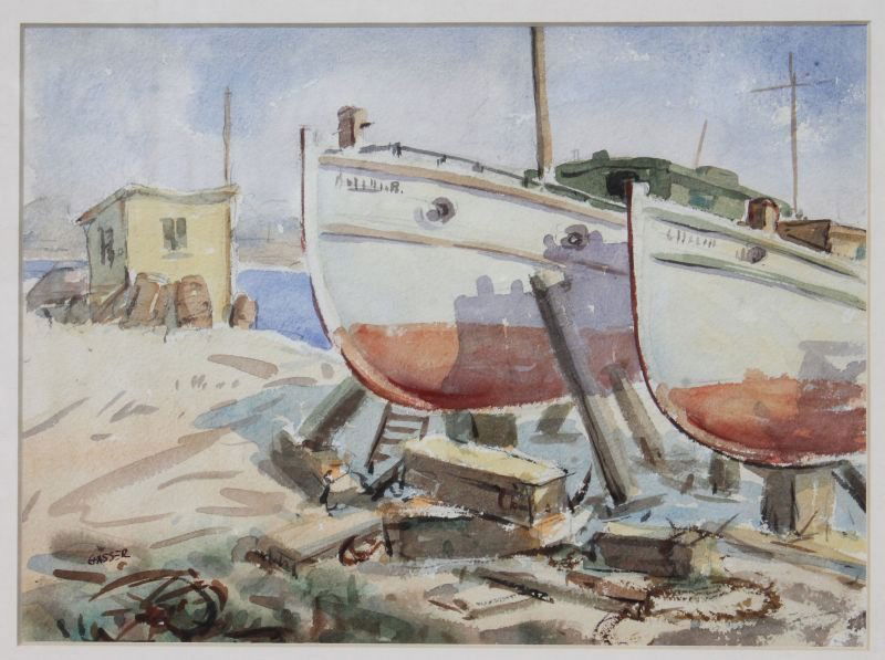 Henry Martin Gasser (1909-1981) 8 1/2" x 11 12" sight (1 of 3)