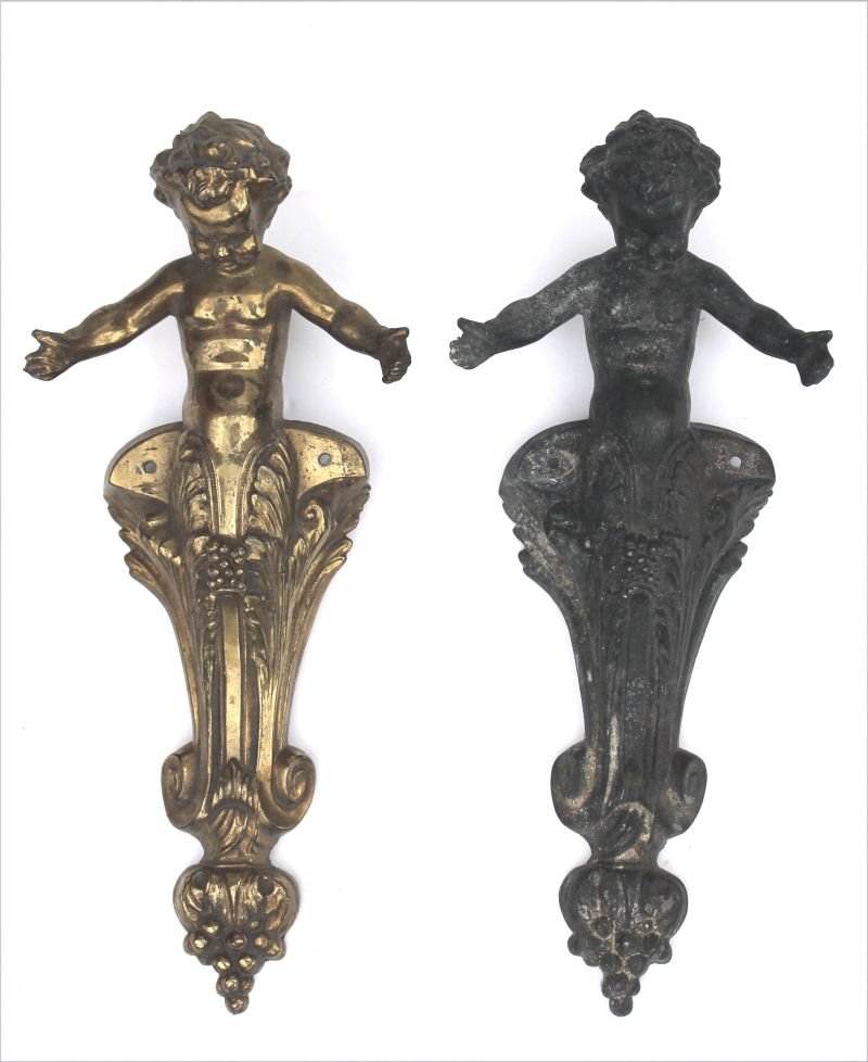 pr of early 20thC architectural decorations - 1 in orig (1 of 3)