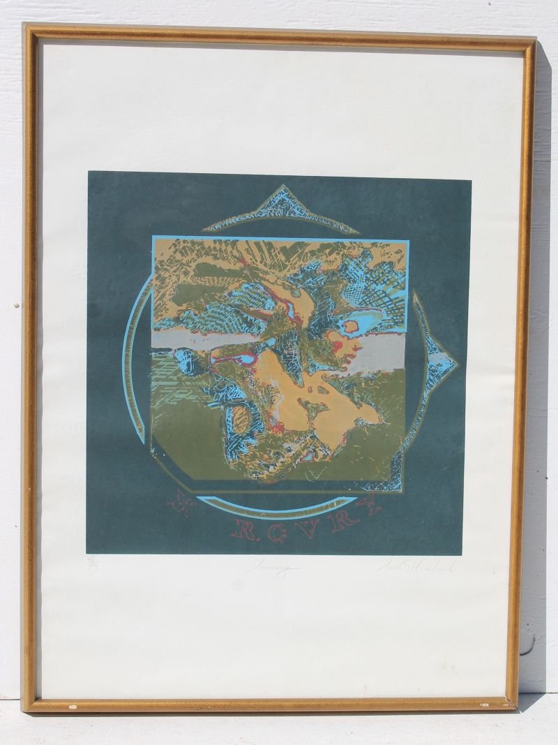 Ltd ed. #4/25 abstract litho titled Mercury (?) sgnd (1 of 5)