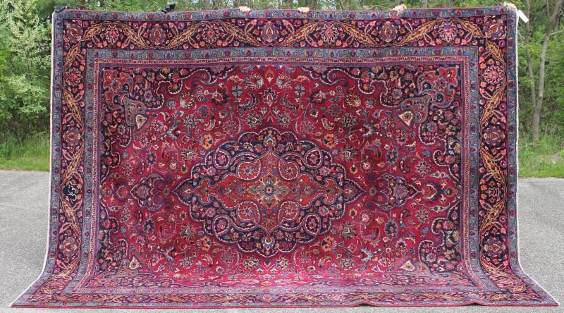 Fine 9'3"x12' semi antique Persian Mashed Oriental rm (1 of 2)