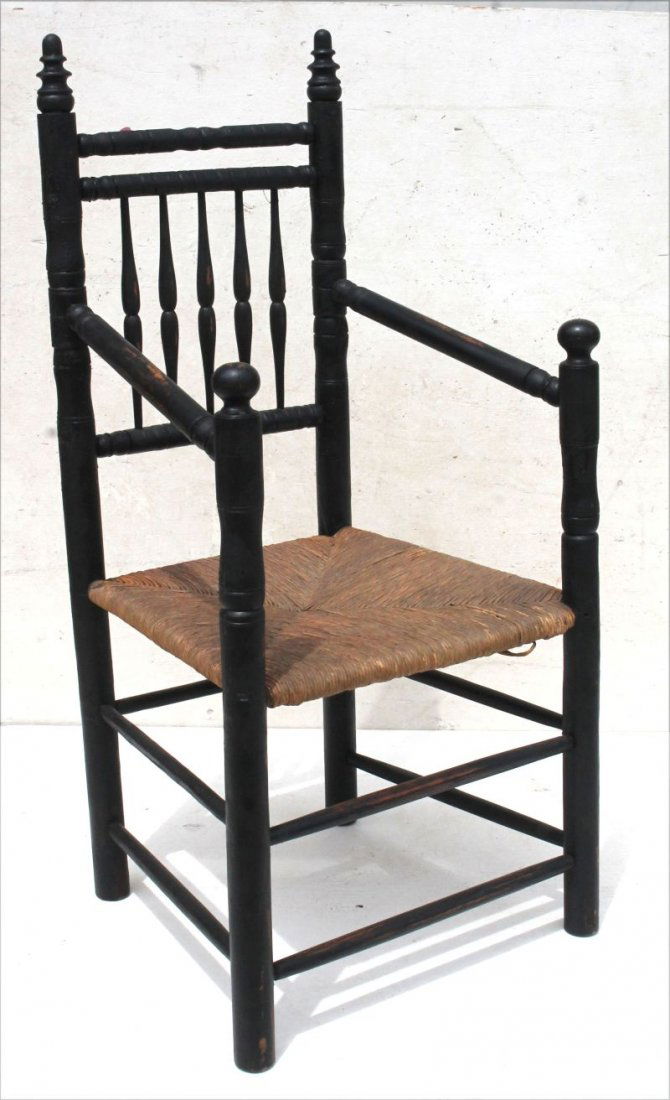 very nice form early Pilgrim Century ca 1670 maple & (1 of 3)