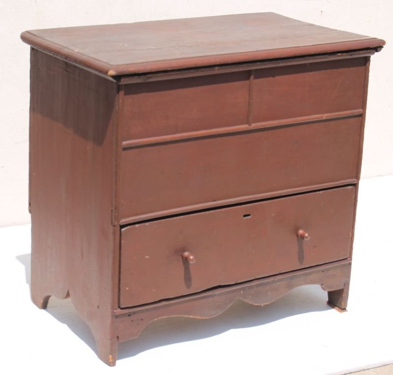 rare Wm & Mary period ca 1710-1730 1 dr poplar & pine (1 of 3)