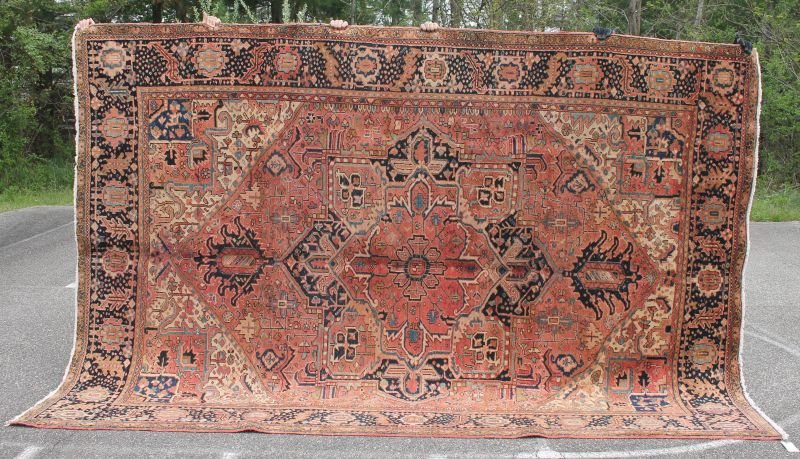 Fine 8'8"x12'4" semi-antique Persian Heriz Oriental rm (1 of 1)