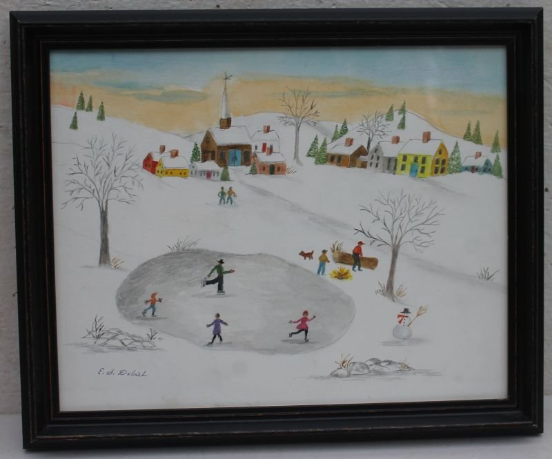 Evelyn S. Dubiel (born 1922) CT self taught - America's (1 of 6)