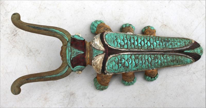 antique cast iron cricket form boot jack in unusual & (1 of 5)