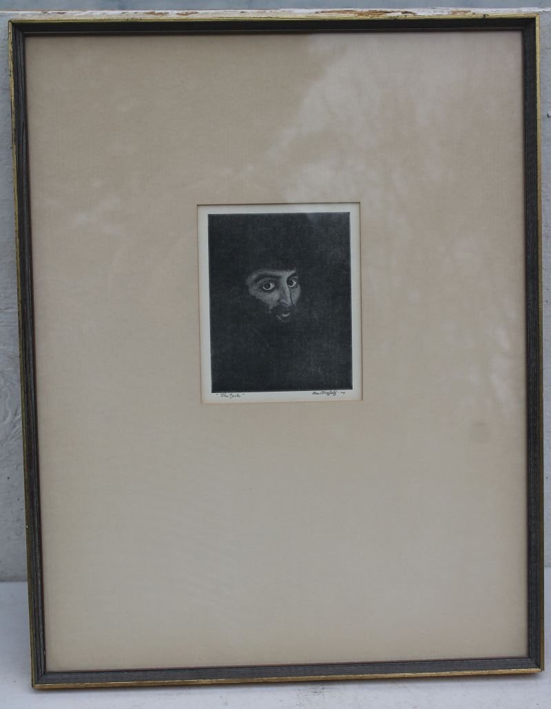 Asa Cheffetz (1895-1965) wood engraving titled "The (1 of 4)