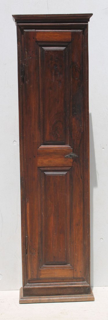 Antique chimney cupboard - PA in walnut w raised panel (1 of 3)