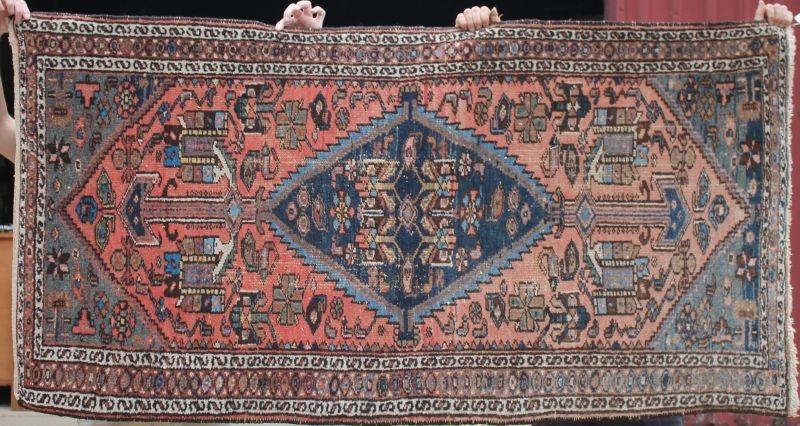 3'3"x6'5" semi-antique Hamadan Oriental area rug (1 of 1)