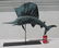 ca 1940 graphic copper flattened full body form sail - 2