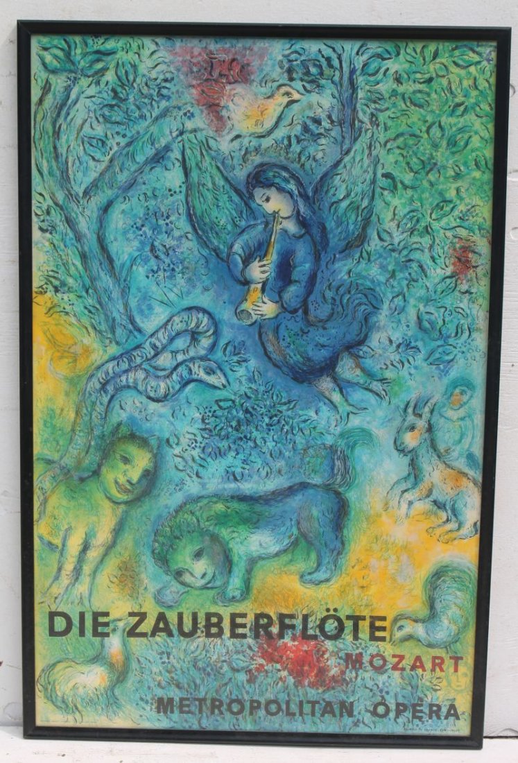 Very colorful French poster "Die Zauberflote Mozart (1 of 2)