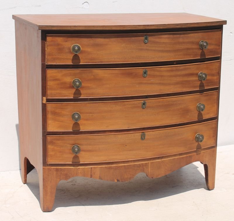 Period Hepplewhite ca 1800-1820 carved pine & mahog (1 of 3)