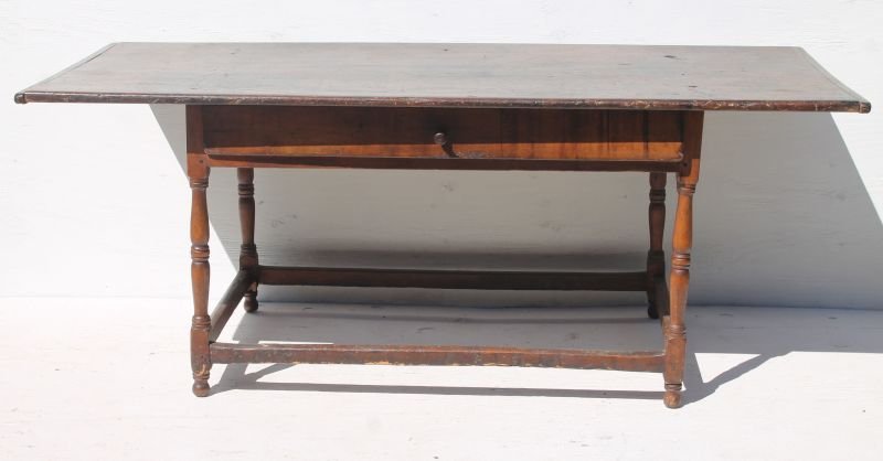 ca 1700-1720 great Wm & Mary dining size CT maple & (1 of 3)