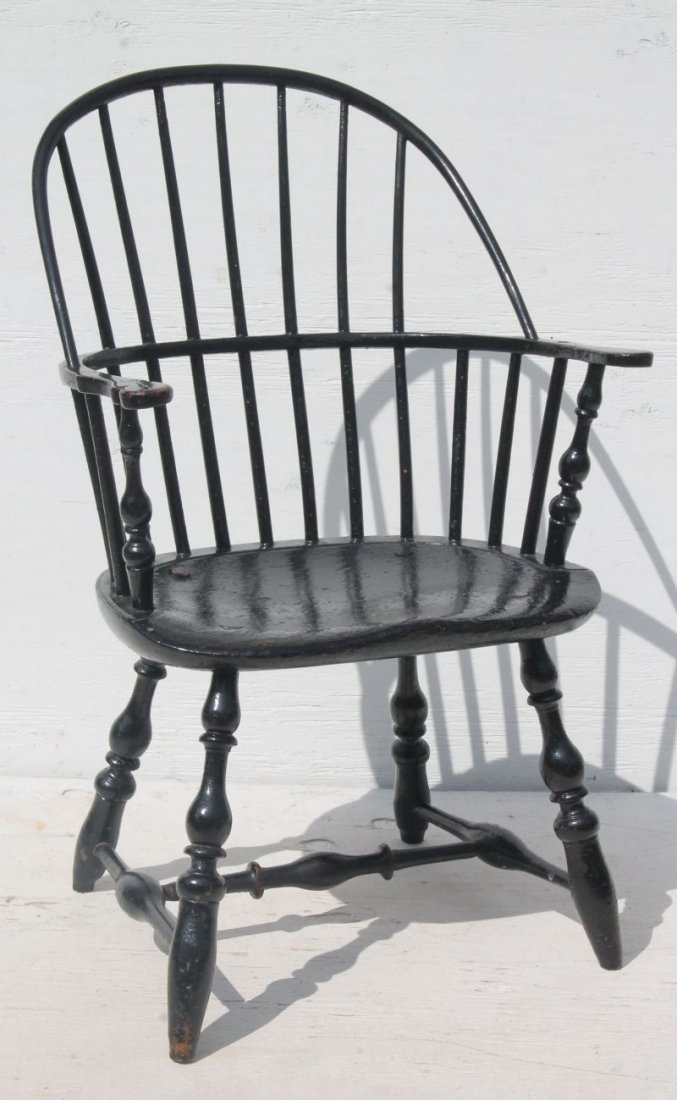 ca 1760-1780 Scituate, MA fine form sack back Windsor (1 of 3)