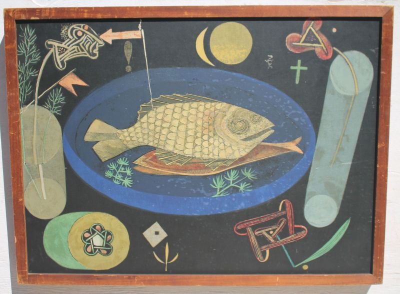 Paul Klee (1879-1940) 18 3/8" x 25 1/8" silk screen (1 of 4)