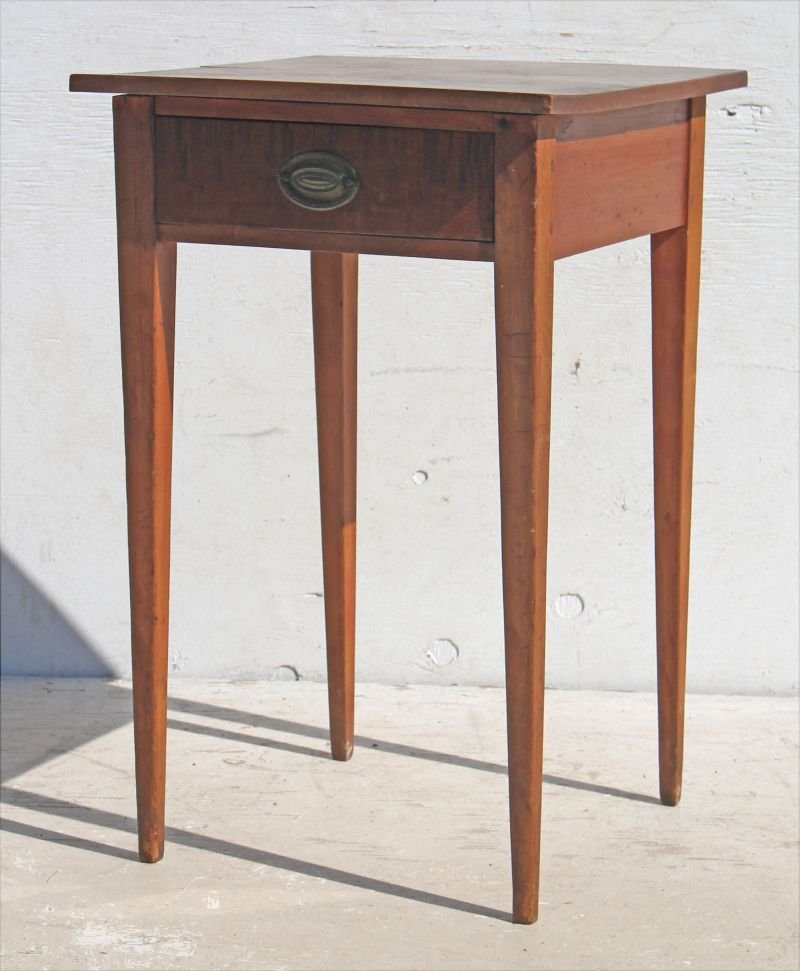 Hepplewhite period ca 1790-1810 1 dr stand w tiger (1 of 2)