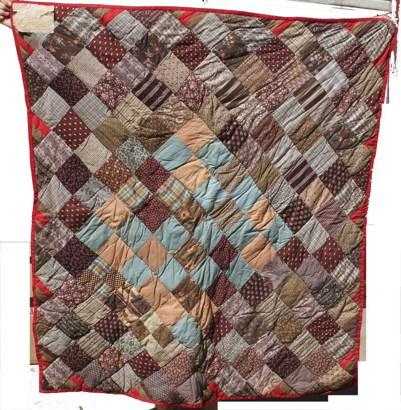 mid 19thC Boston quilt w extensive provenance as to who (1 of 2)