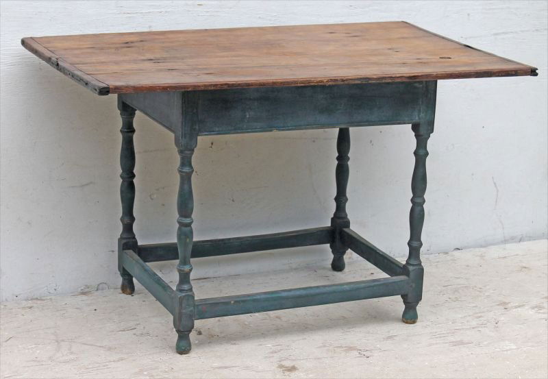 Nice old ca 1760 CT River Valley pine scrub top vase & (1 of 3)