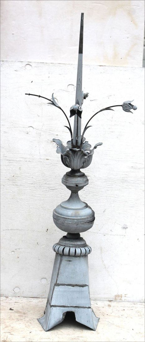 most interesting antique zinc architectural garden item (1 of 4)