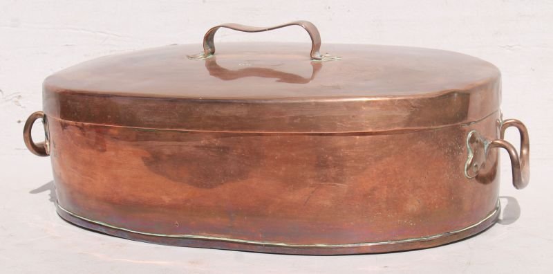 Excellent period Georgian copper 2 handled oval (1 of 5)
