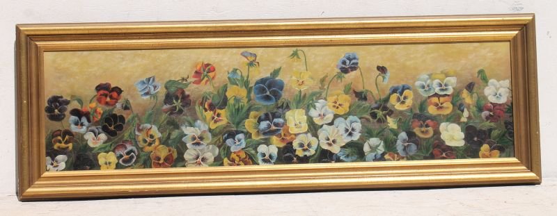 Alice Hotchkiss Whiting dated 1890 11"x41" o/c (1 of 5)