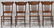 Very good 19thC Vict era set of 4 oak pressback spindle