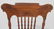 Very good 19thC Vict era set of 4 oak pressback spindle - 4